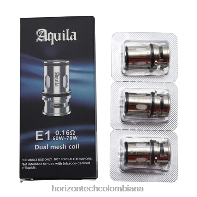 HorizonTech Aquila bobina (paquete de 3) e2 - 0,14 ohmios (paquete de 3) 8L6PJ13 Horizontech Vape Colombiana