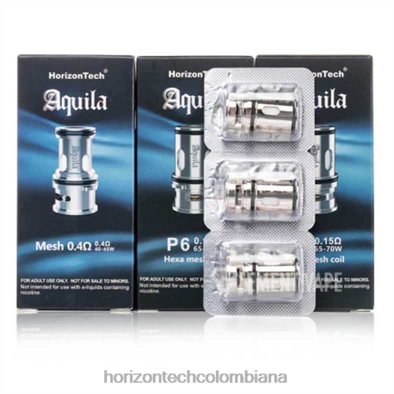 HorizonTech Aquila bobina (paquete de 3) p6 - 0,15 ohmios (paquete de 3) 8L6PJ183 Horizontech Vape Colombiana