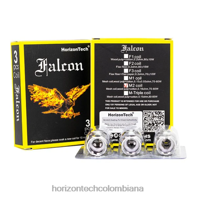 HorizonTech Falcon bobinas (paquete de 3) bobina de malla m2 0.16ohm 8L6PJ164 Horizon Tech Vape