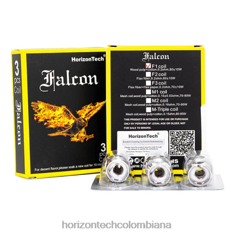 HorizonTech Falcon bobinas (paquete de 3) bobina f1 0.2ohm 8L6PJ7 Horizon Tech Coils