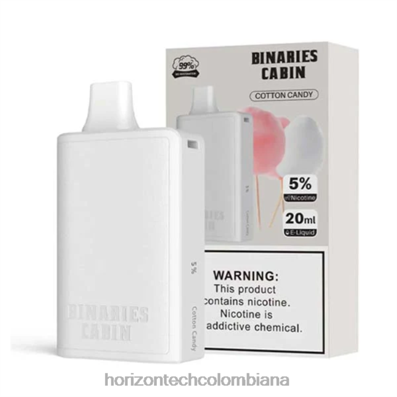 HorizonTech Binaries Cabin desechable 20ml algodón de azúcar 8L6PJ73 Horizontech Vape Colombiana