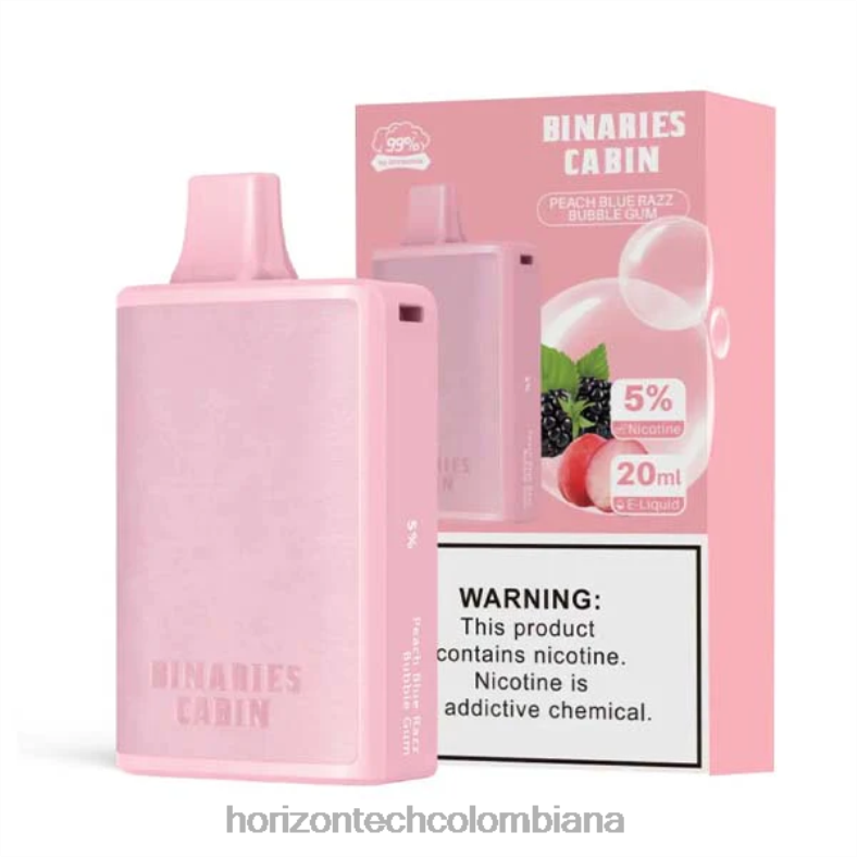 HorizonTech Binaries Cabin desechable 20ml chicle razz azul melocotón 8L6PJ77 Horizon Tech Coils