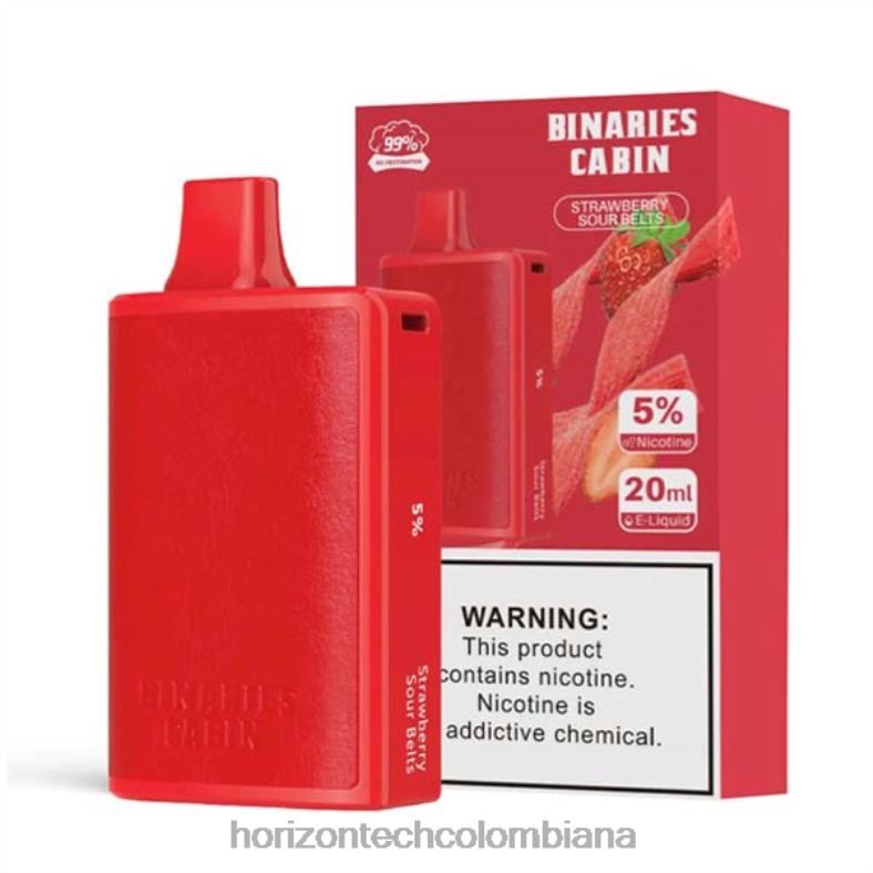 HorizonTech Binaries Cabin desechable 20ml cinturones agrios de fresa 8L6PJ78 Horizon Tech Vape Tank