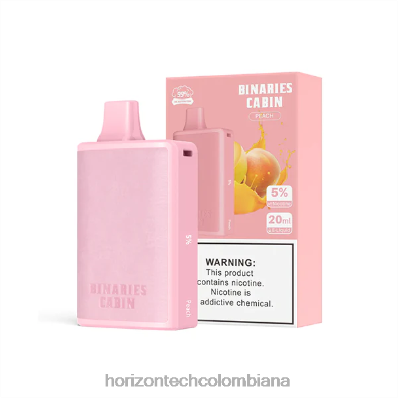 HorizonTech Binaries Cabin desechable 20ml durazno 8L6PJ64 Horizon Tech Vape