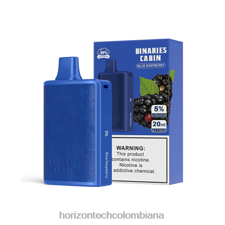 HorizonTech Binaries Cabin desechable 20ml frambuesa azul 8L6PJ53 Horizontech Vape Colombiana