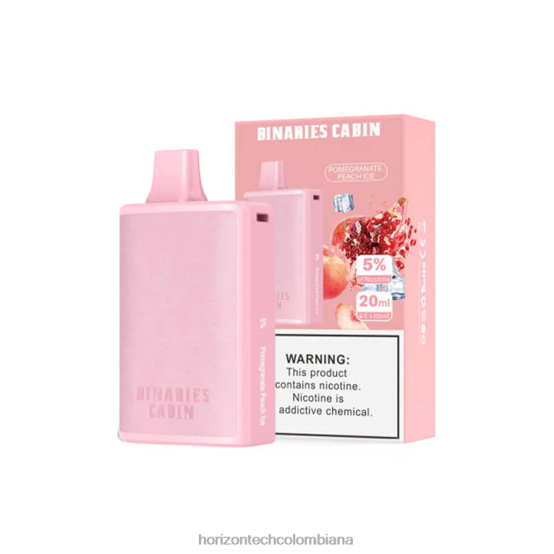 HorizonTech Binaries Cabin desechable 20ml hielo de durazno granada 8L6PJ85 Horizon Tech Company
