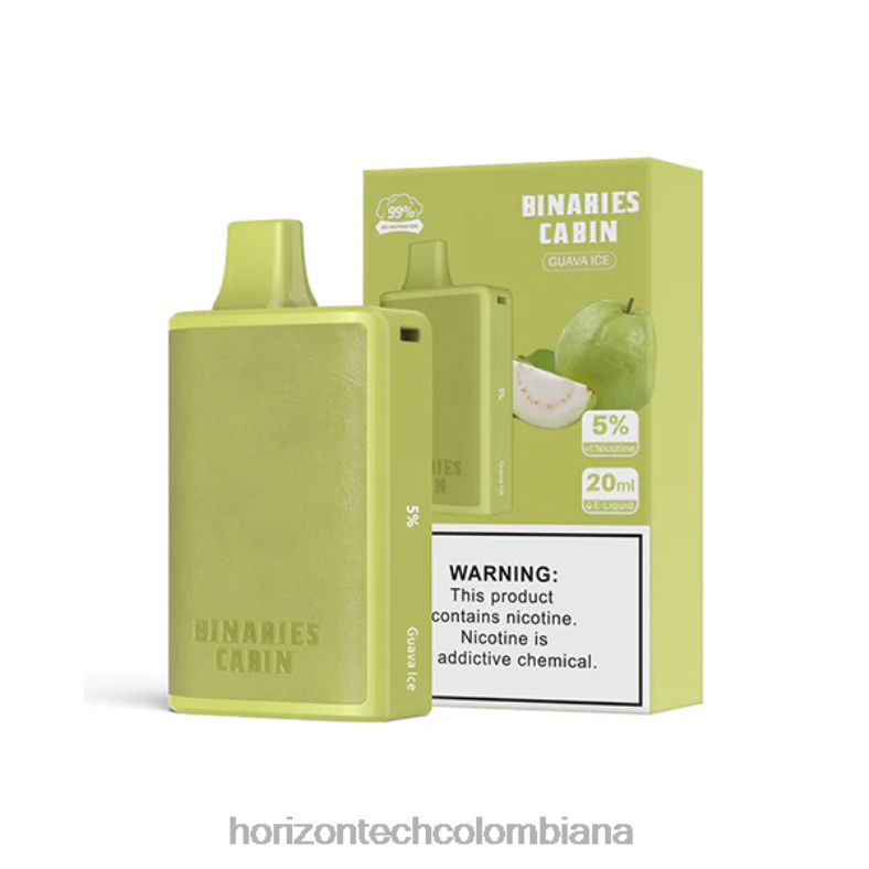 HorizonTech Binaries Cabin desechable 20ml hielo de guayaba 8L6PJ58 Horizon Tech Vape Tank