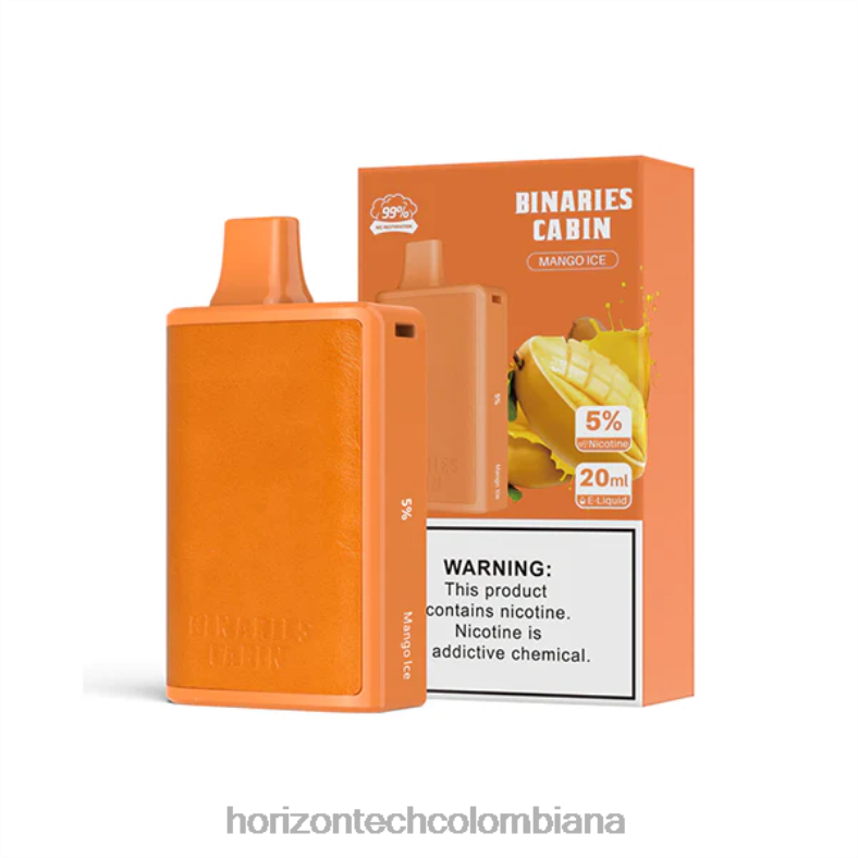 HorizonTech Binaries Cabin desechable 20ml hielo de mango 8L6PJ61 Horizontech Colombiana