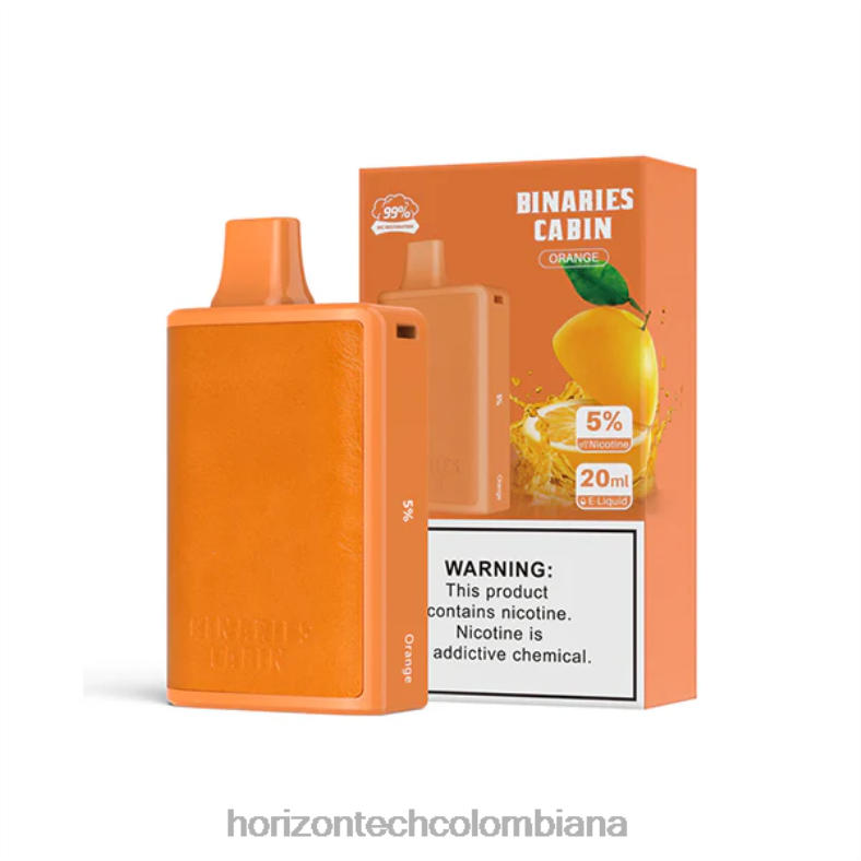 HorizonTech Binaries Cabin desechable 20ml naranja 8L6PJ63 Horizontech Vape Colombiana