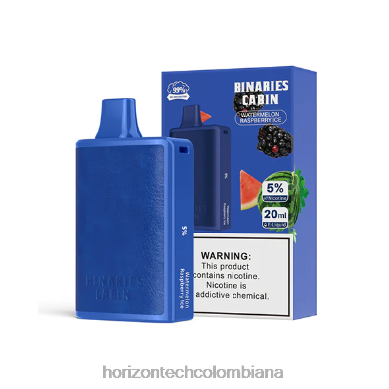 HorizonTech Binaries Cabin desechable 20ml sandía hielo de frambuesa 8L6PJ71 Horizontech Colombiana