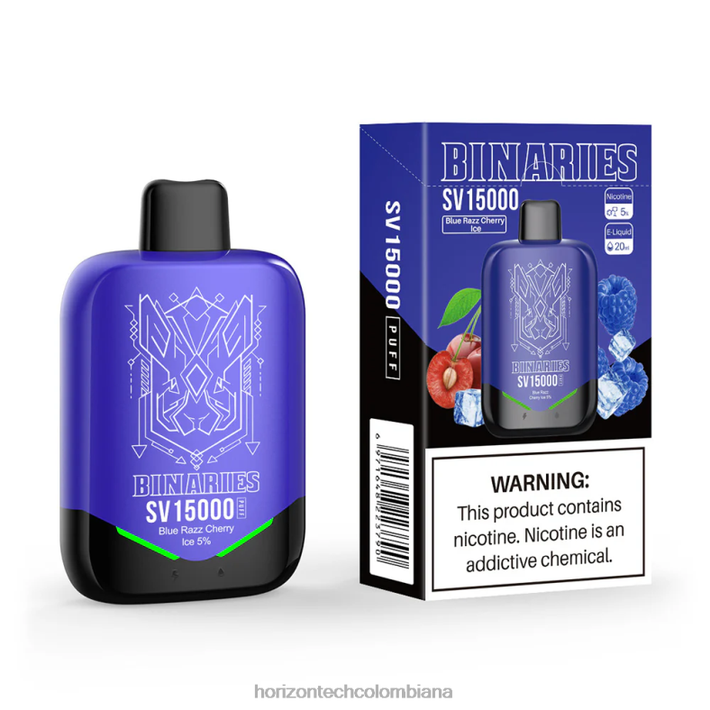 HorizonTech Binaries Cabin desechables hielo de cereza azul razz 8L6PJ3 Horizontech Vape Colombiana