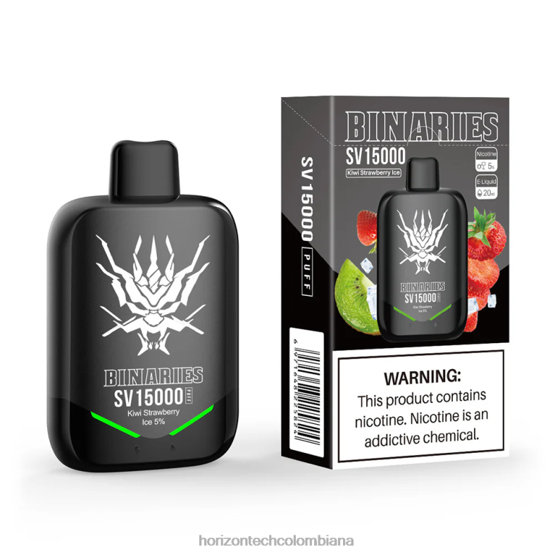 HorizonTech Binaries Cabin desechables hielo de kiwi y fresa 8L6PJ89 Horizontech Vape Kit