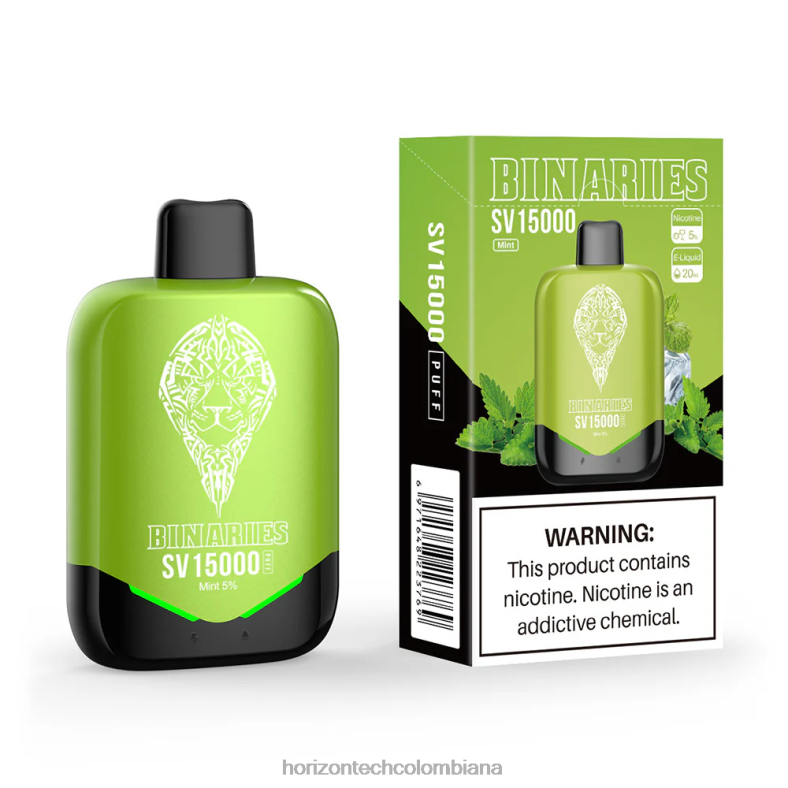 HorizonTech Binaries Cabin desechables menta 8L6PJ90 Horizontech Disposable Vape