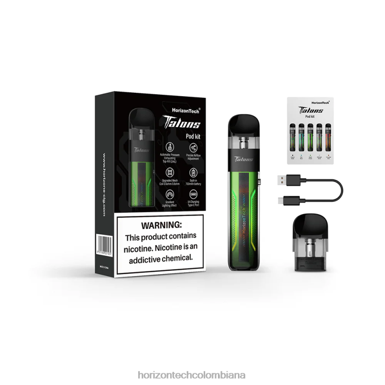 HorizonTech Talons kit de inicio manzana verde 8L6PJ201 Horizontech Vape Kit
