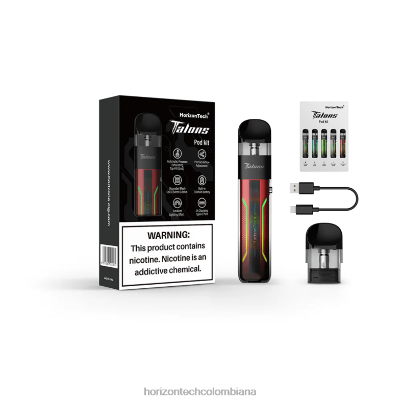 HorizonTech Talons kit de inicio rojo cinabrio 8L6PJ202 Horizontech Disposable Vape